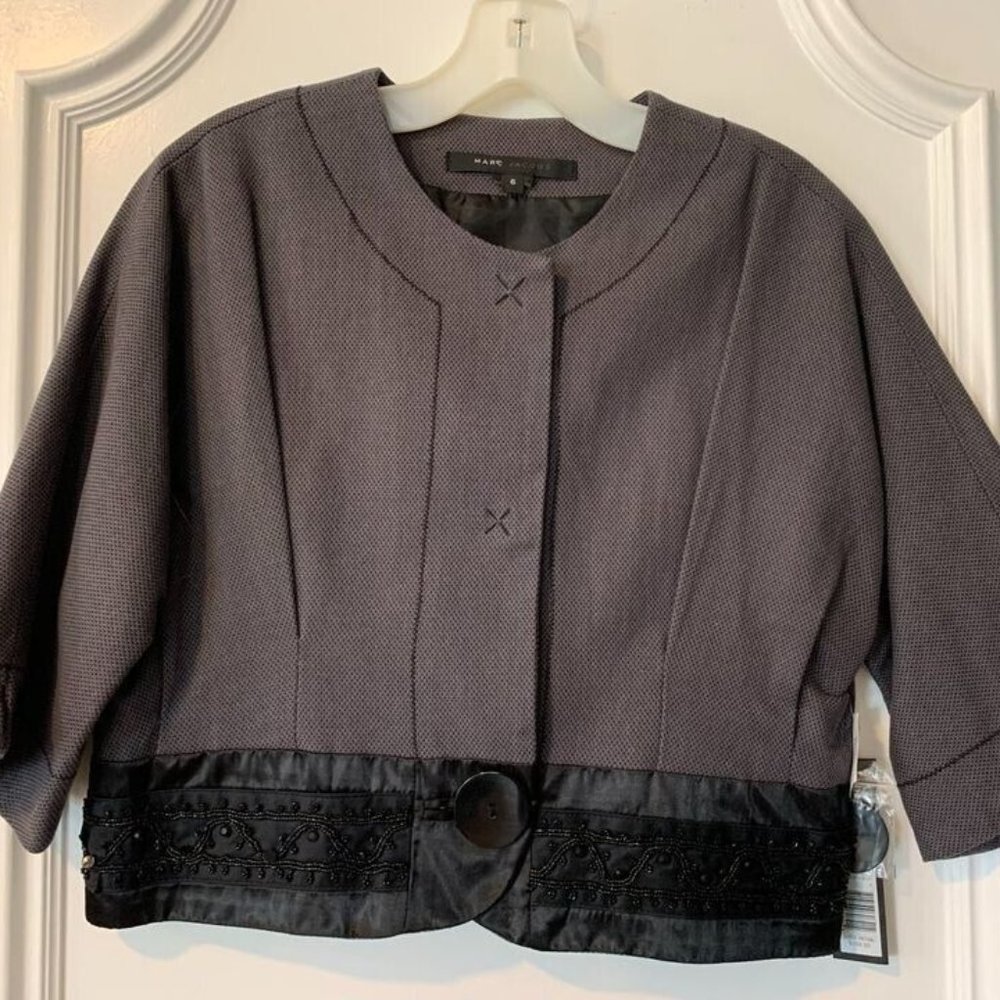 New with Tags Marc Jacobs Grey Cropped Jacket